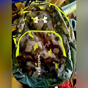 Under Armour Backpack (Black and neon green)